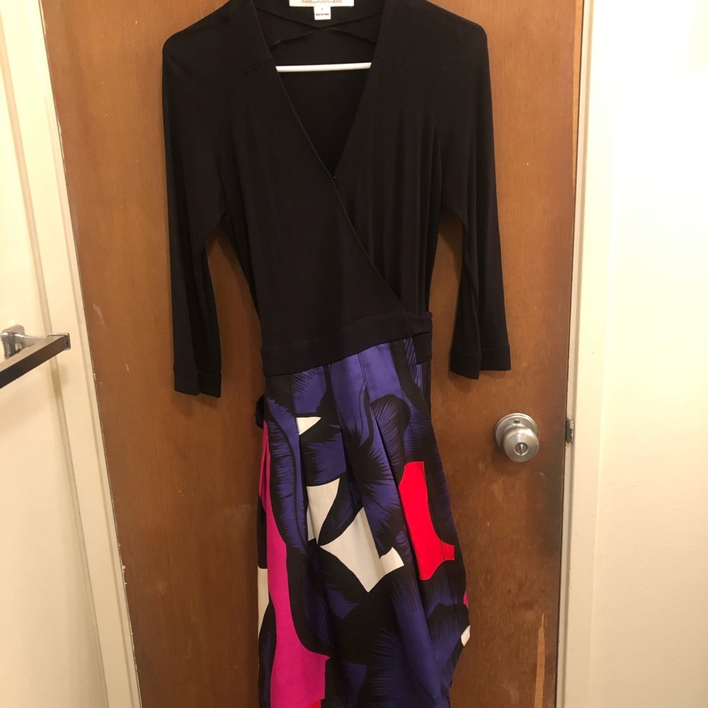 Diane von Fursteberg wrap dress vintage, 8